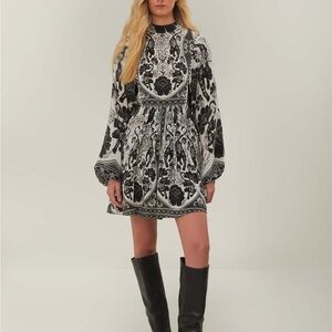 Farm Rio Flower Leopards Mini Dress